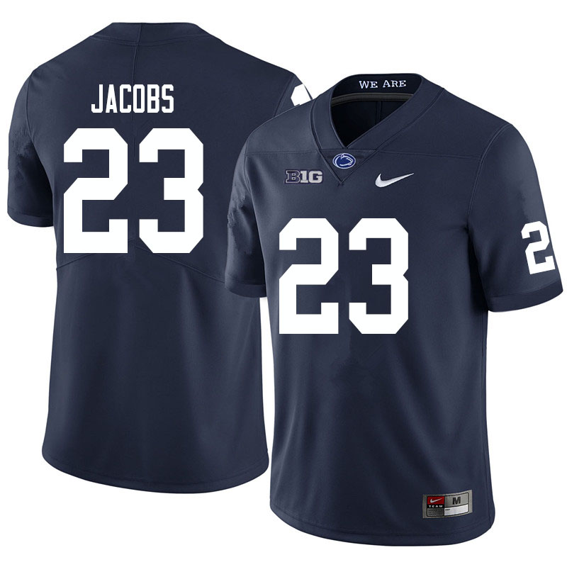 Men #23 Curtis Jacobs Penn State Nittany Lions College Football Jerseys Sale-Navy - Click Image to Close